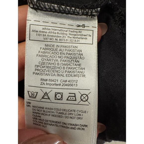 Reebok Large Black Distressed Women's Dance Short Sleeve Crewneck Athletic Tee - Picture 5 of 8